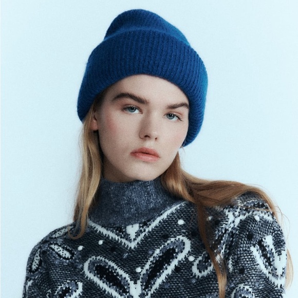 Zara Accessories Zara Turnedup Knit Beanie Poshmark